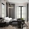 Designers Fountain Erba 60 Watt 6 Light Brushed Nickel Pendant with Grey Wood Shade D228M-24P-BN - alternate 2